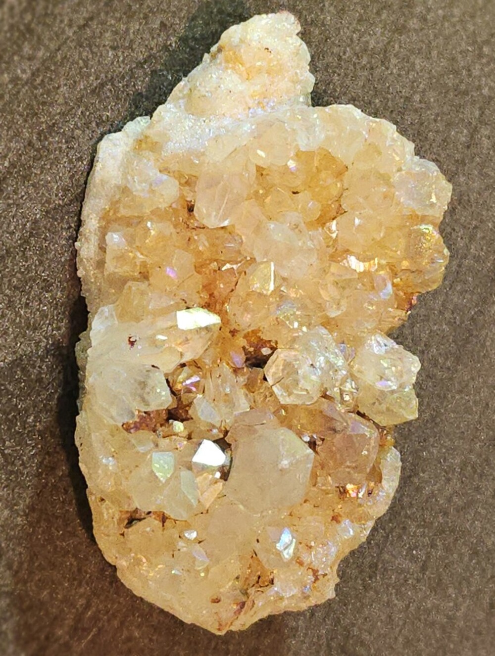 Shimmering Angel Aura Quartz Crystal Cluster Specimen